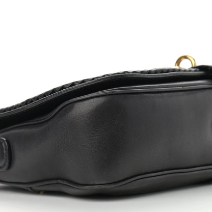 Gucci Calfskin Handmade Medium Flap Shoulder Bag Black 8 of 13