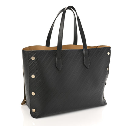 Givenchy Calfskin Chain Embossed Medium Bond Shopper Tote Black 4 of 8