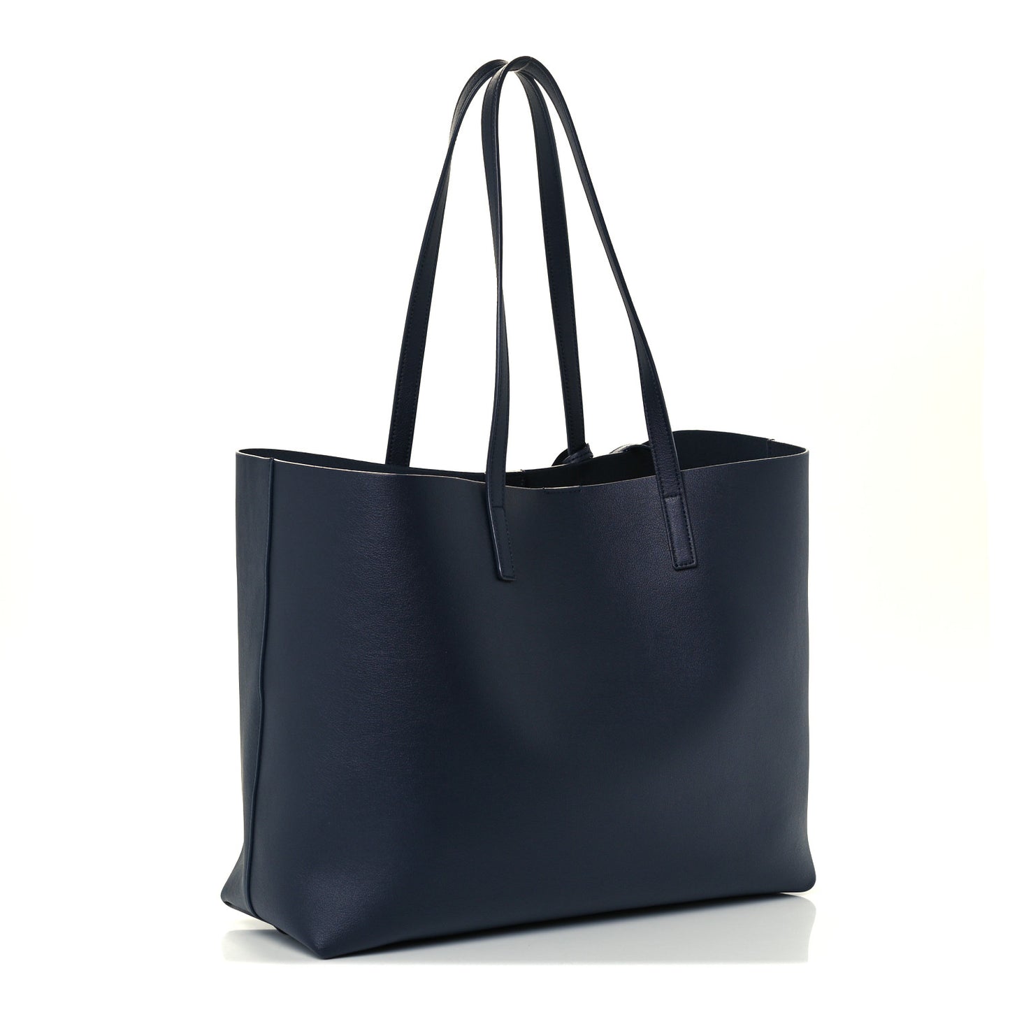 Calfskin Large Shopping Tote Deep Marine