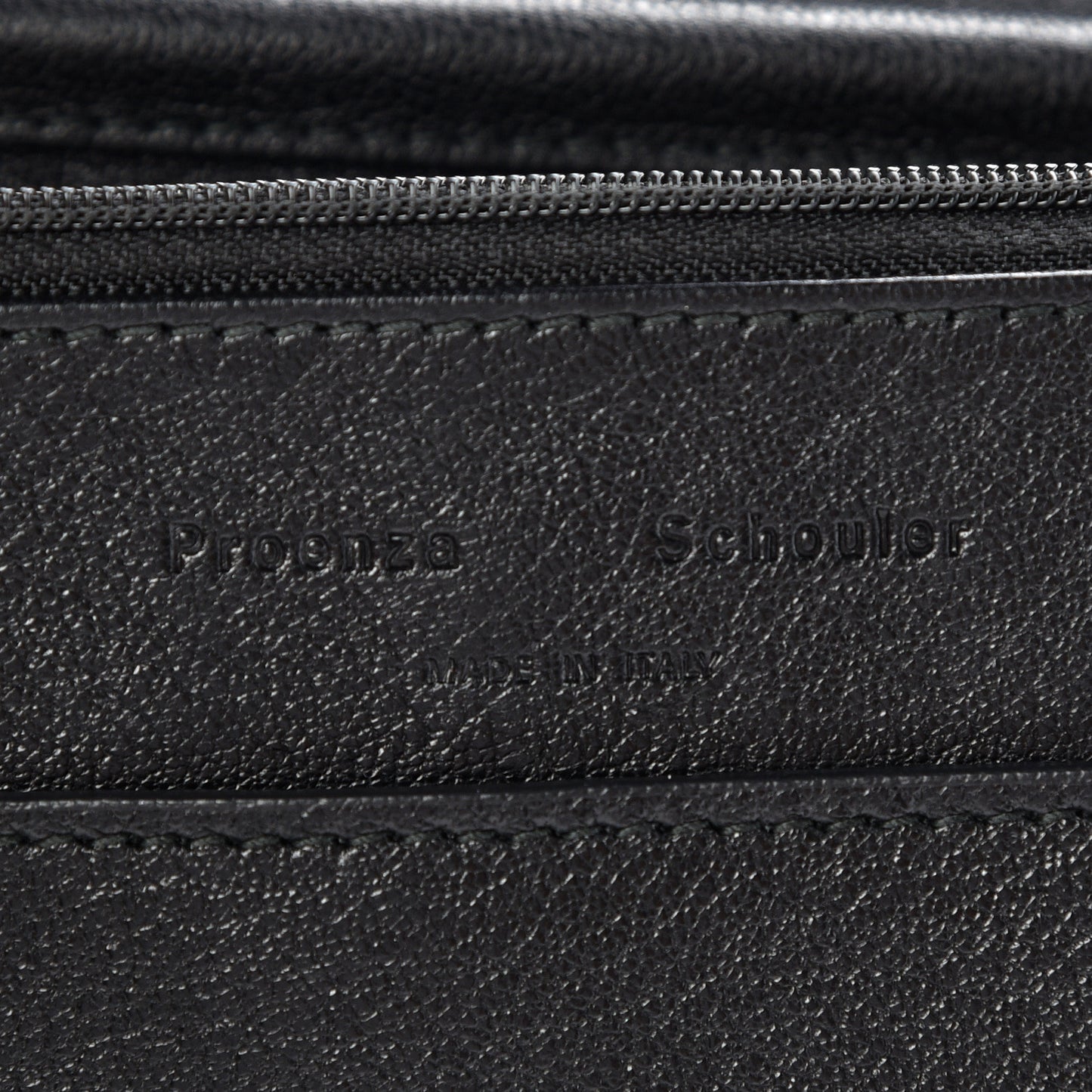 Lambskin Large PS1 Chain Wallet Black