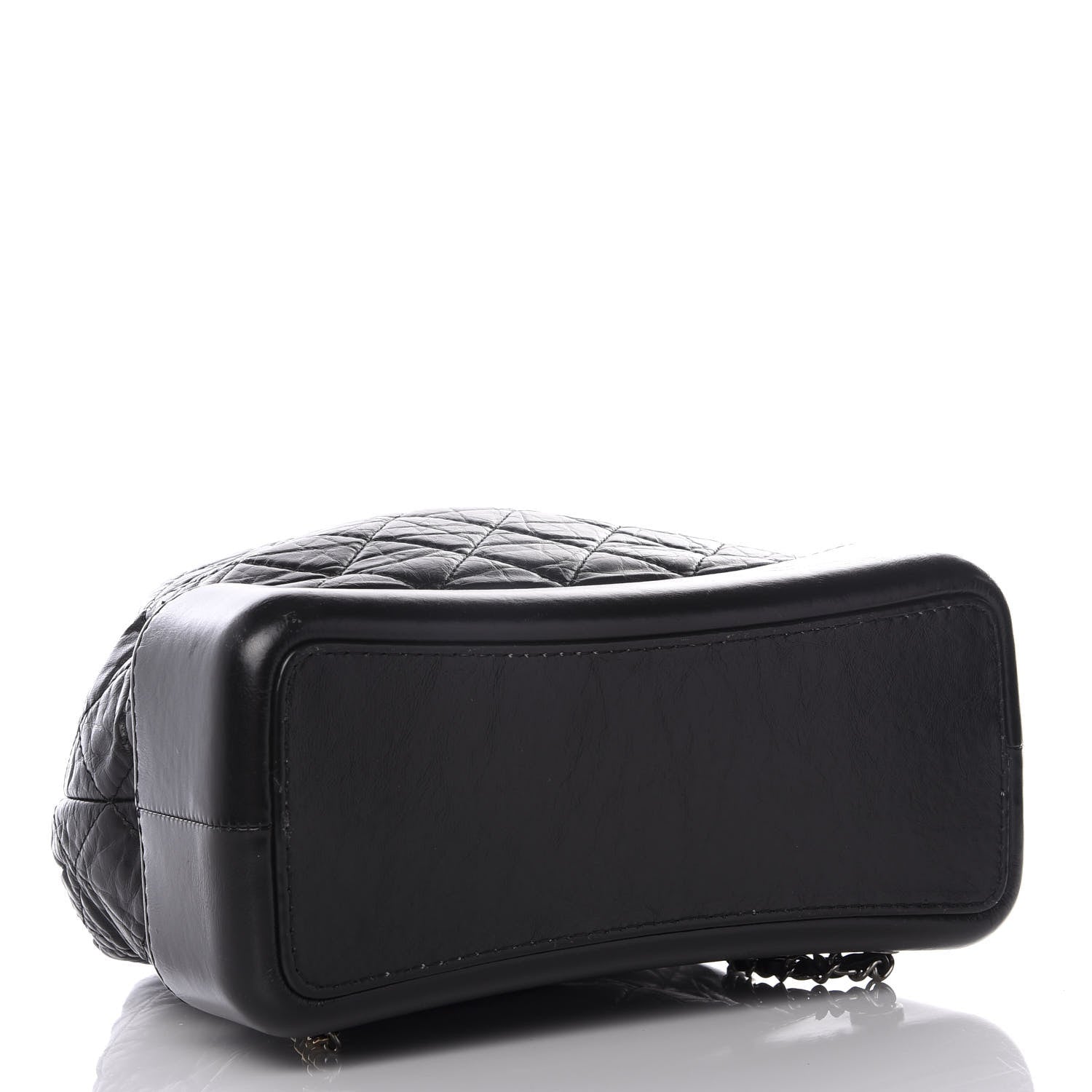 Chanel Aged Calfskin Quilted Gabrielle Backpack Black 3 of 9