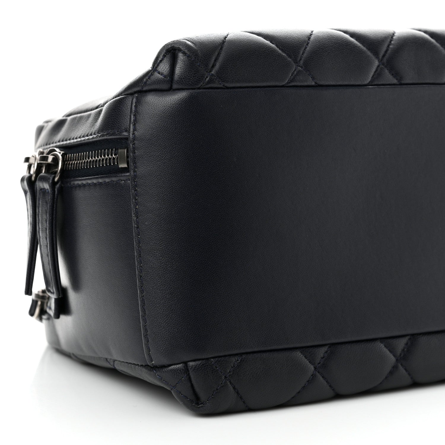 Chanel Lambskin Quilted Medium Trendy CC Bowling Bag Navy 10 of 12