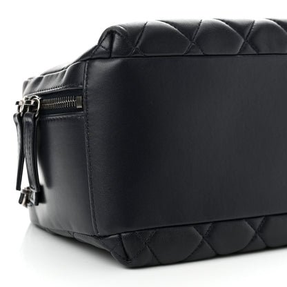 Chanel Lambskin Quilted Medium Trendy CC Bowling Bag Navy 10 of 12