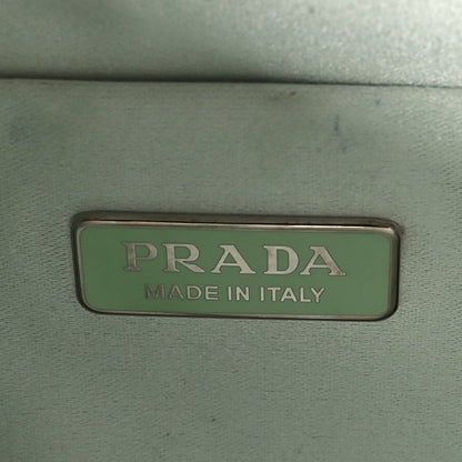Prada Satin Crystal Cleo Adjustable Strap Shoulder Bag Acqua 6 of 7