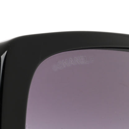 Chanel Acetate Shield Sunglasses 5495A Black 7 of 8