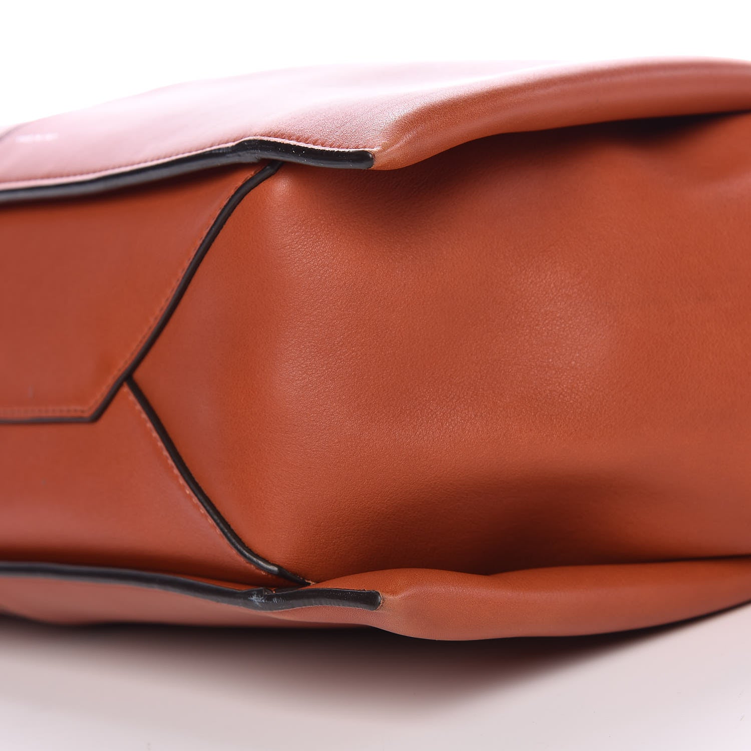 Celine Calfskin Medium Tri-Fold Bag Brick 9 of 16