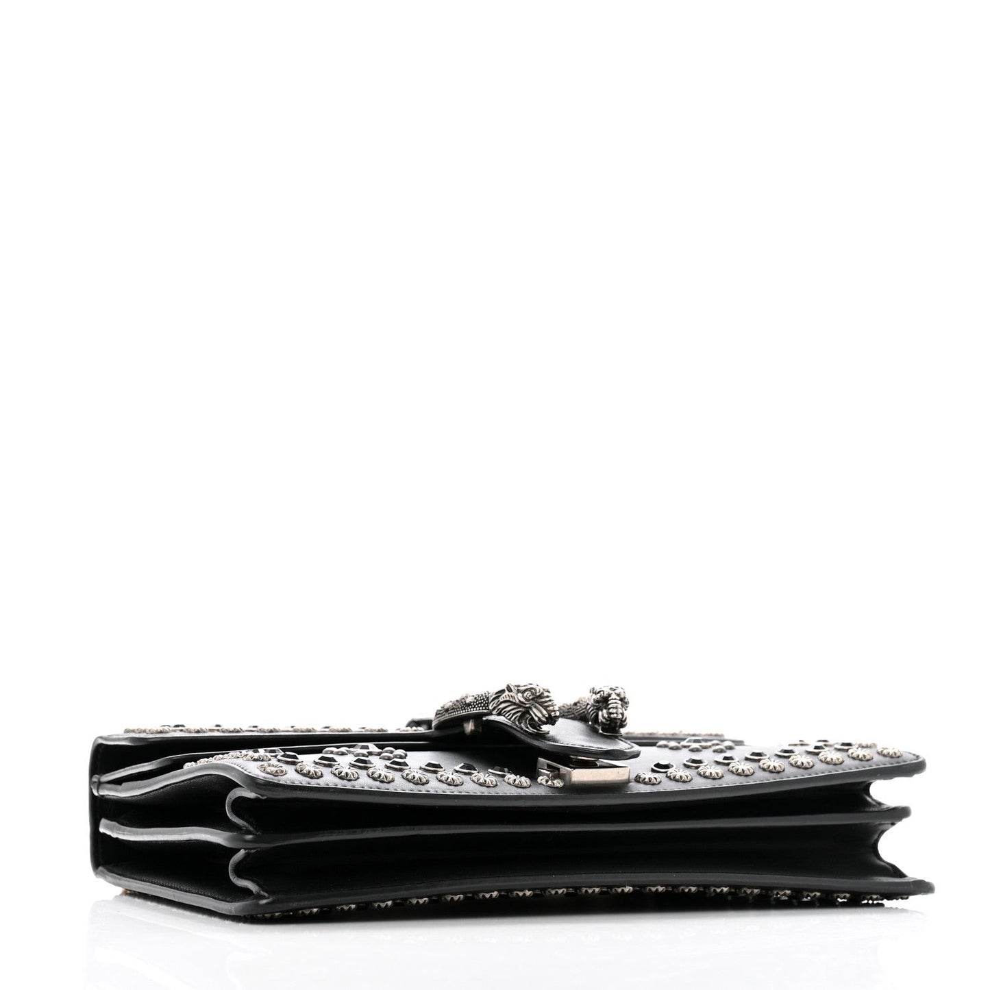 Calfskin Studded Small Dionysus Shoulder Bag Black
