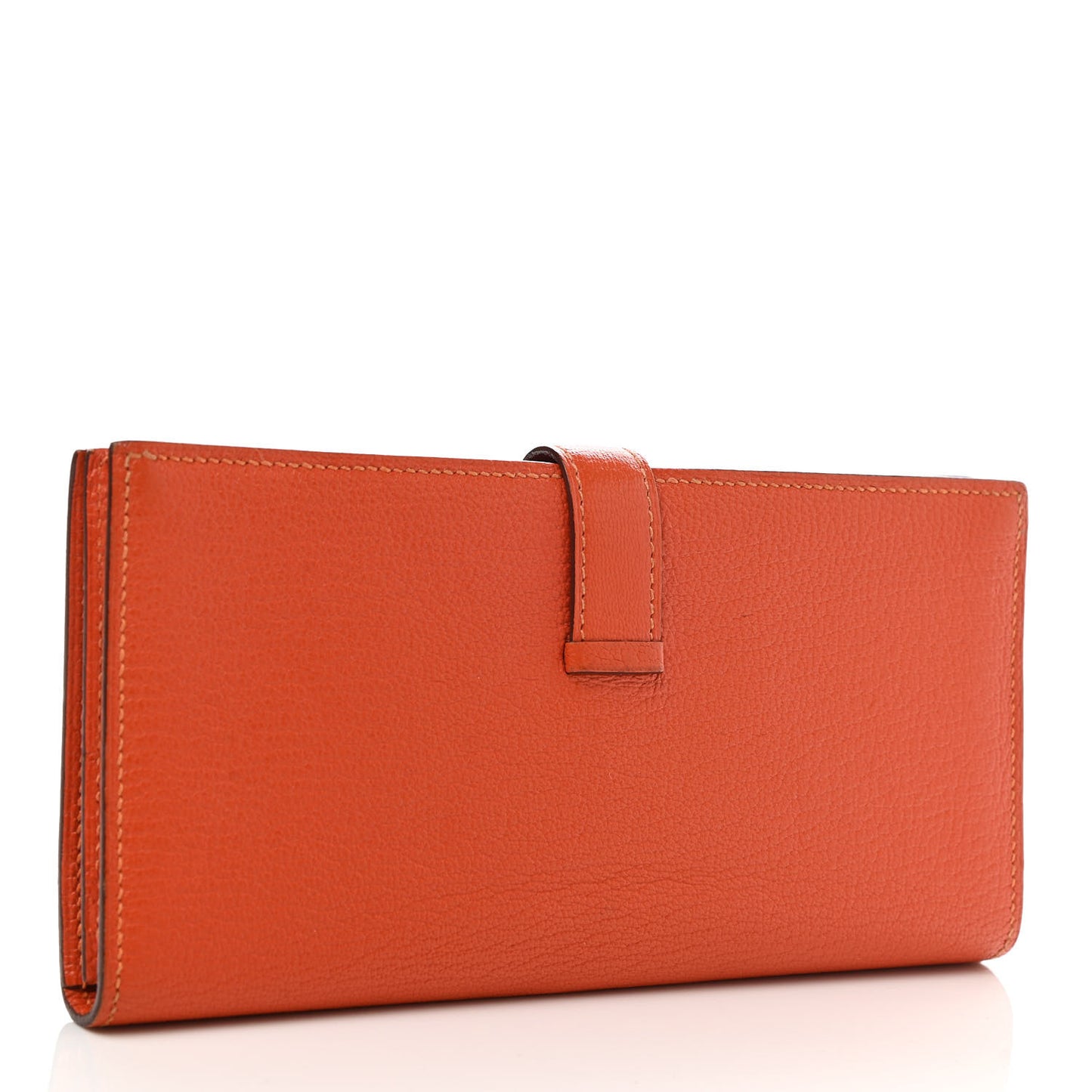 Chevre Mysore Bearn Gusset Wallet Feu