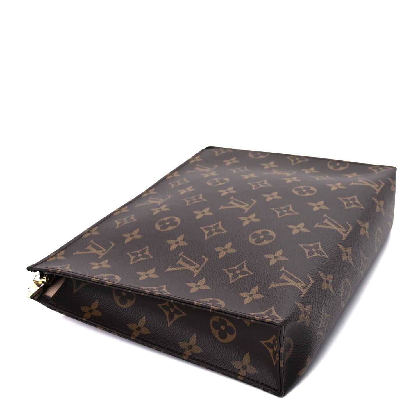 Monogram Toiletry Pouch 26 Brown