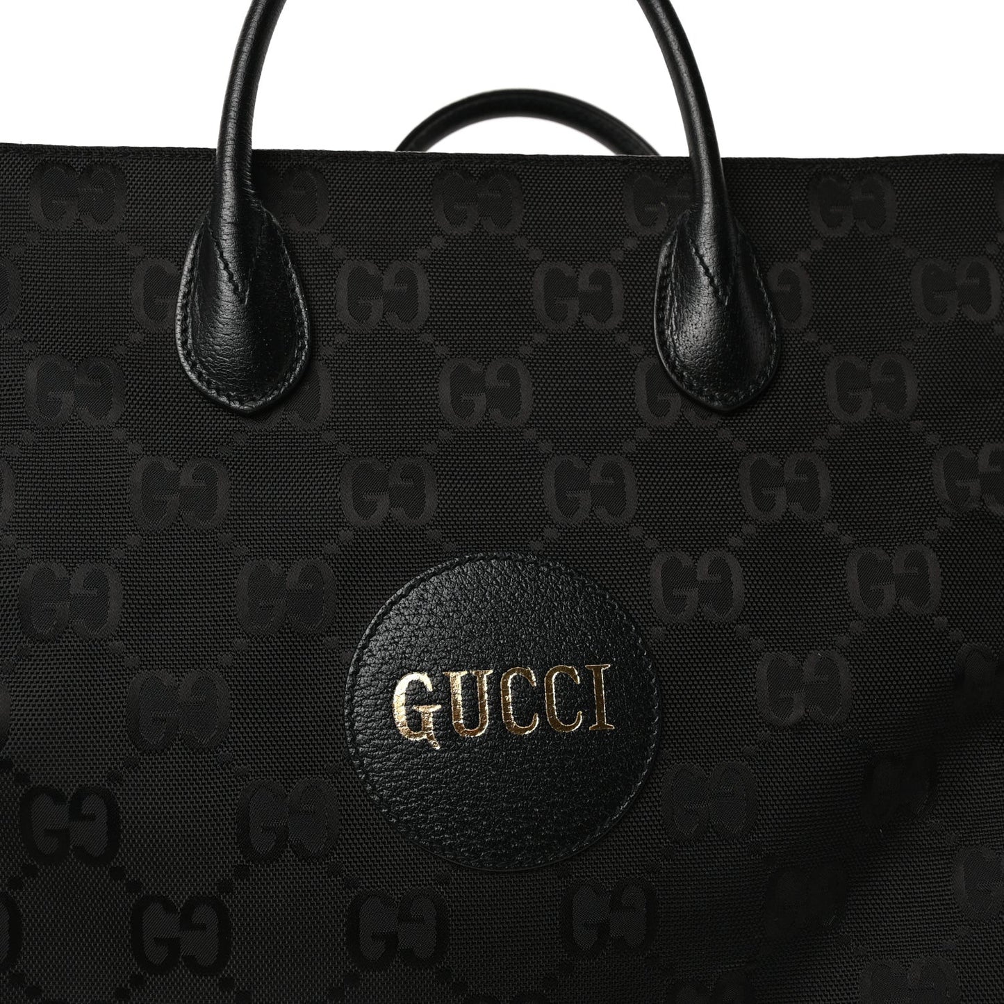 Econyl Nylon Monogram Off The Grid Long Tote Bag Black