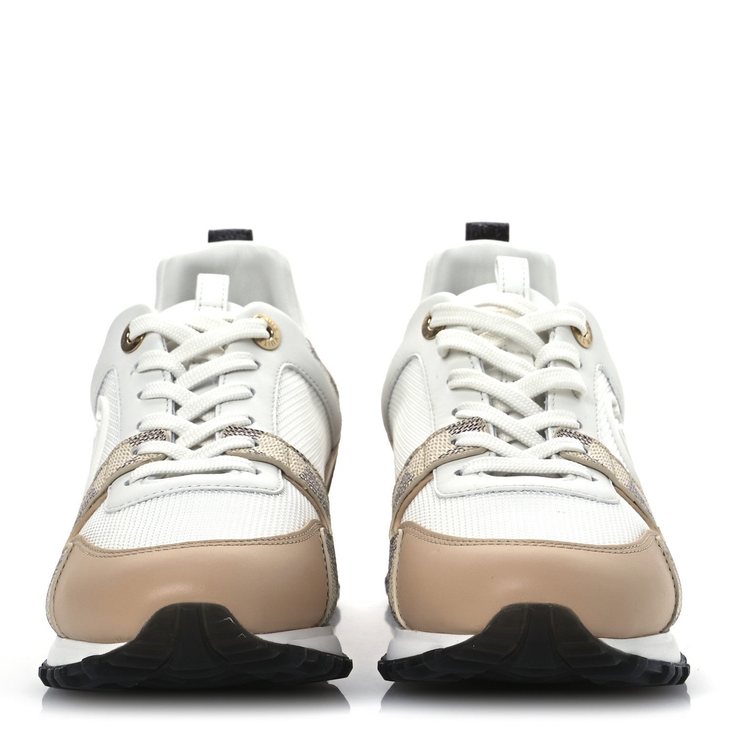 Louis Vuitton Calfskin Damier Azur Run Away Sneakers White 3 of 7
