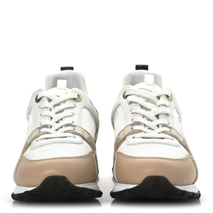 Louis Vuitton Calfskin Damier Azur Run Away Sneakers White 3 of 7
