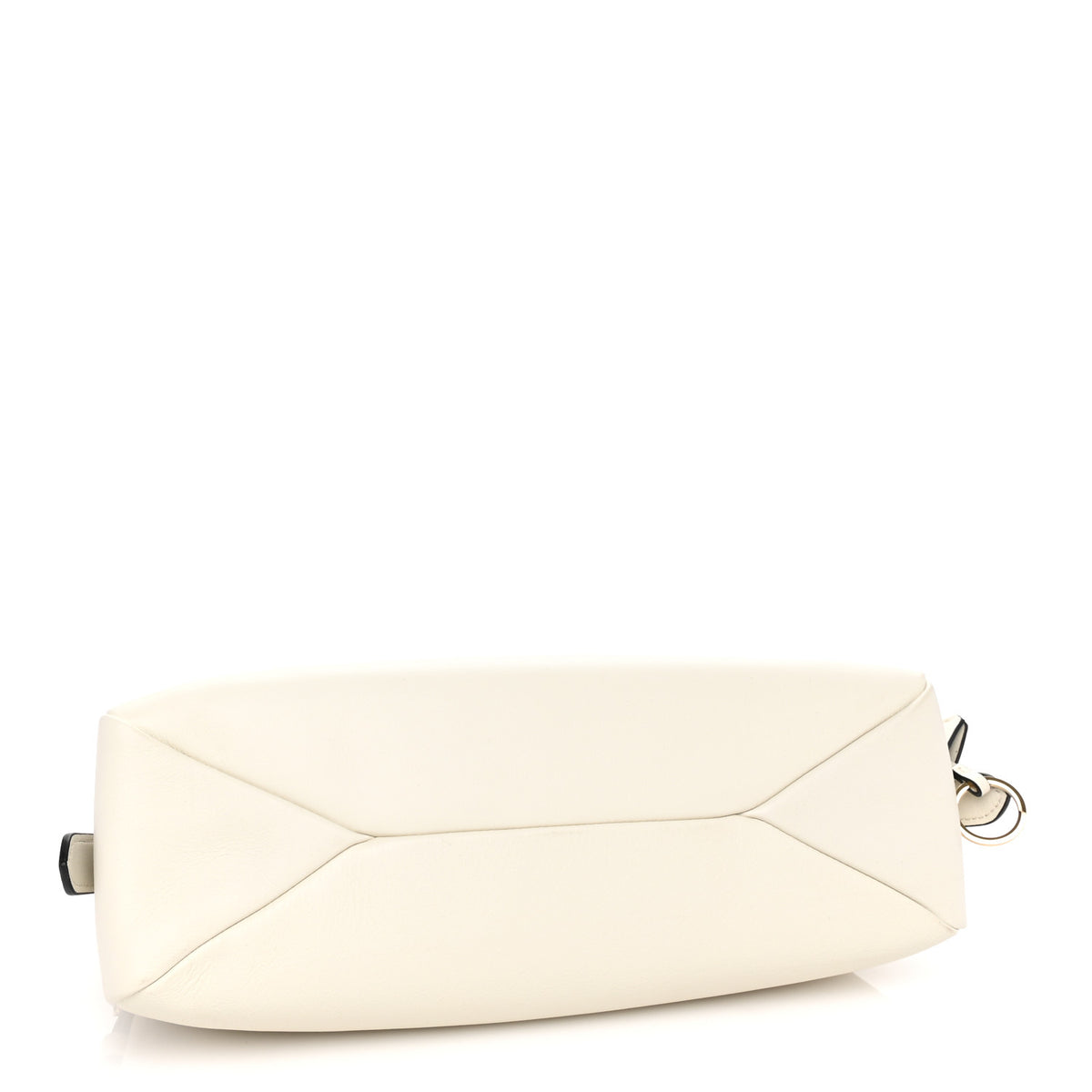 Soft Calfskin Medium Aimee Shoulder Bag White