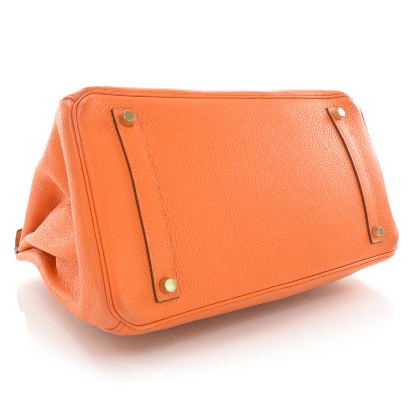 Taurillon Clemence Birkin 35 Orange