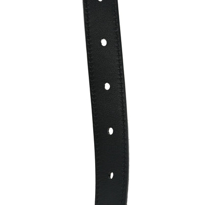 Saint Laurent Suede Calfskin Monogram Square Buckle Belt 85 34 Black 5 of 5