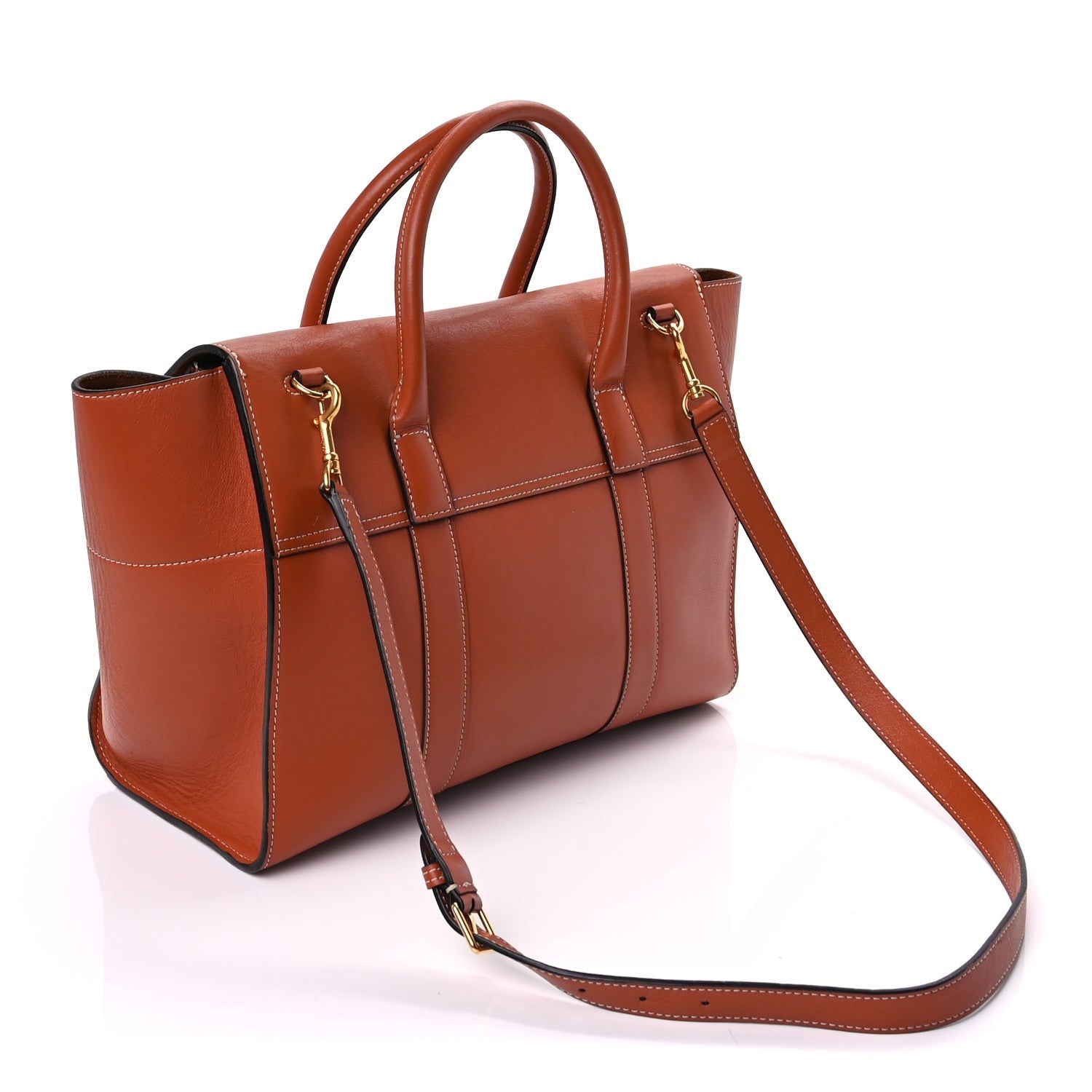 Mulberry Silky Calfskin New Bayswater  Red Clay 2 of 8