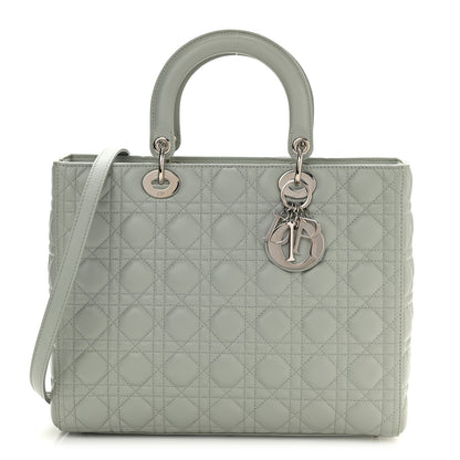 Christian Dior Lambskin Cannage Large Lady Dior Light Green 1 of 8