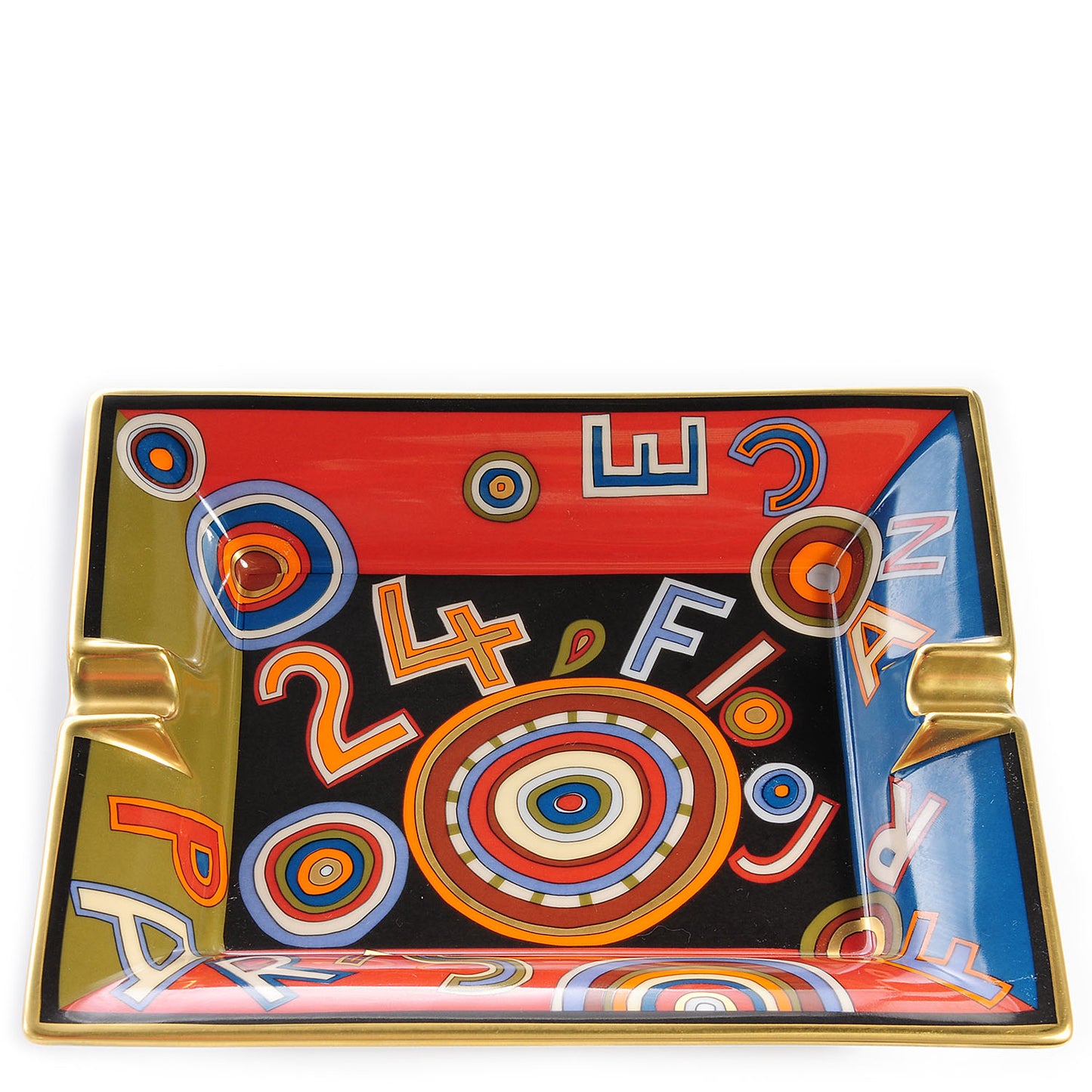 Printed Porcelain Tohu Bohu Ashtray