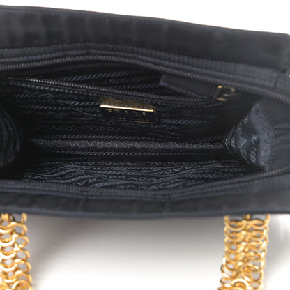 Prada Tessuto Nylon Chain Bag Black 5 of 11
