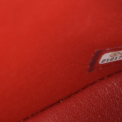 Chanel Lambskin Quilted Mini Rectangular Flap Red 6 of 8
