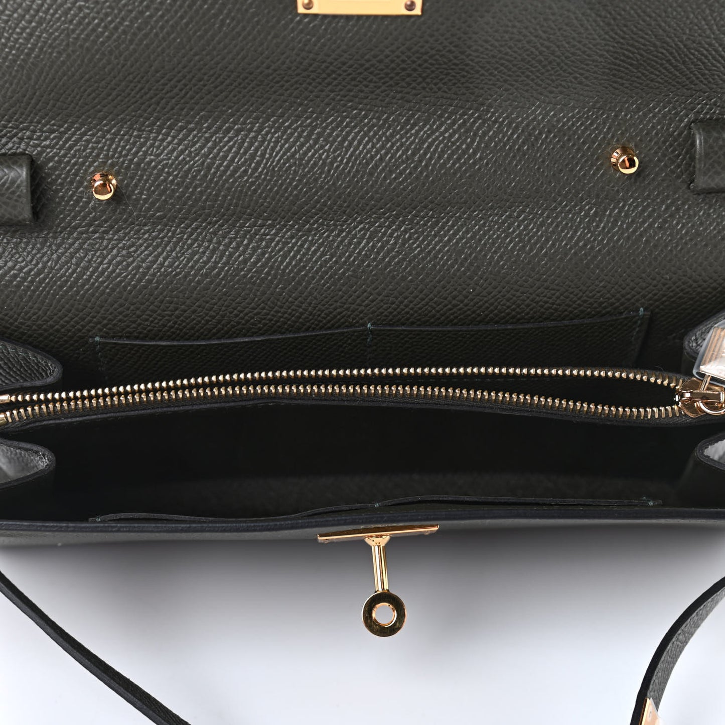 Epsom Kelly Wallet To Go Vert De Gris