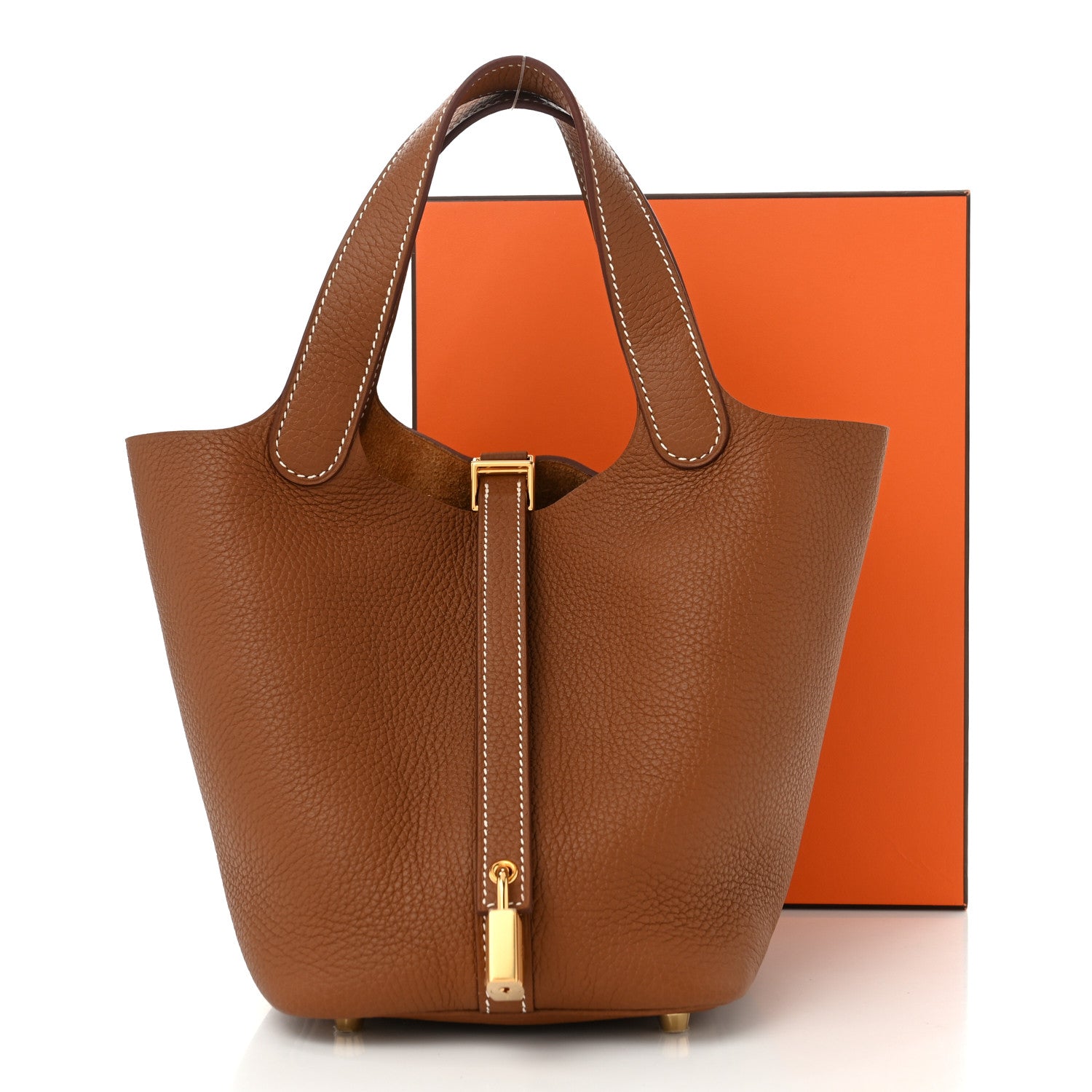 Hermes Taurillon Clemence Picotin Lock 18 PM Gold 11 of 11