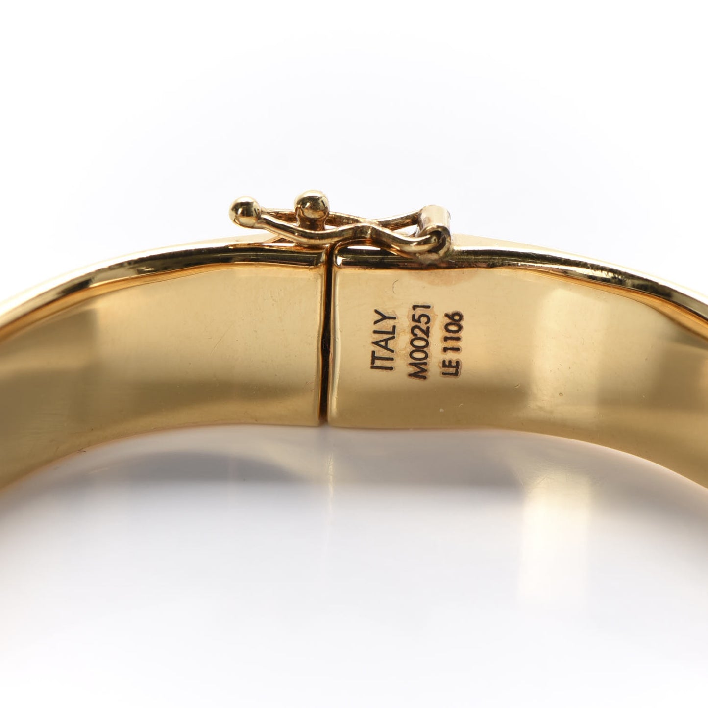 Brass Monogram Nanogram Cuff S Gold