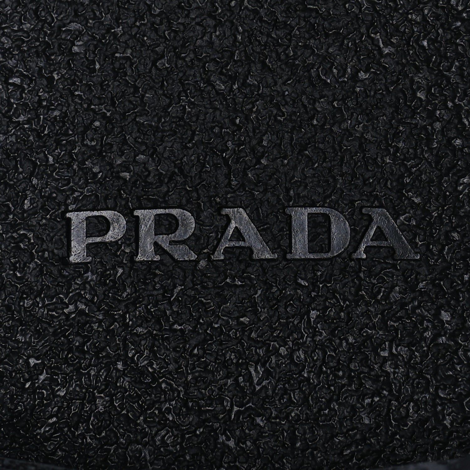 Prada Vitello Lux Nylon Metal Triangle Logo Monolith Pouch Pocket 55mm Tall Combat Boots 37 Black 7 of 7