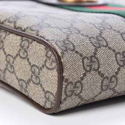 Gucci GG Supreme Monogram Web Small Ophidia Messenger Bag Brown 9 of 11