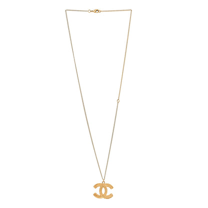Chanel CC Necklace Matte Gold 2 of 4