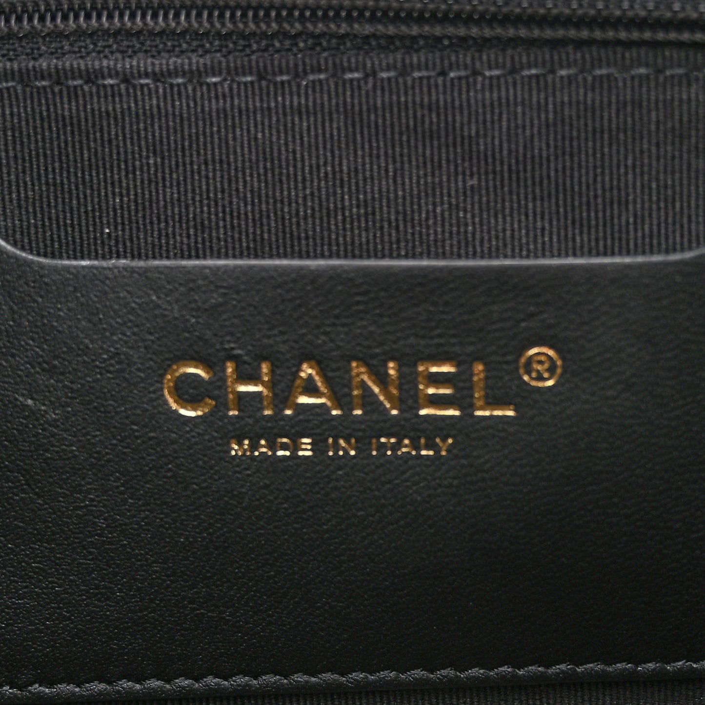 Patent Quilted Graphic Catch Flap Black