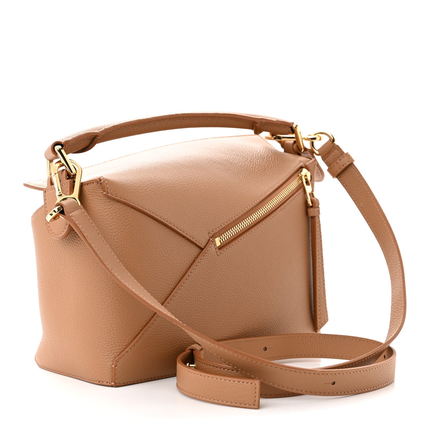 Loewe Soft Grained Small Puzzle Edge Bag Toffee 3 of 9
