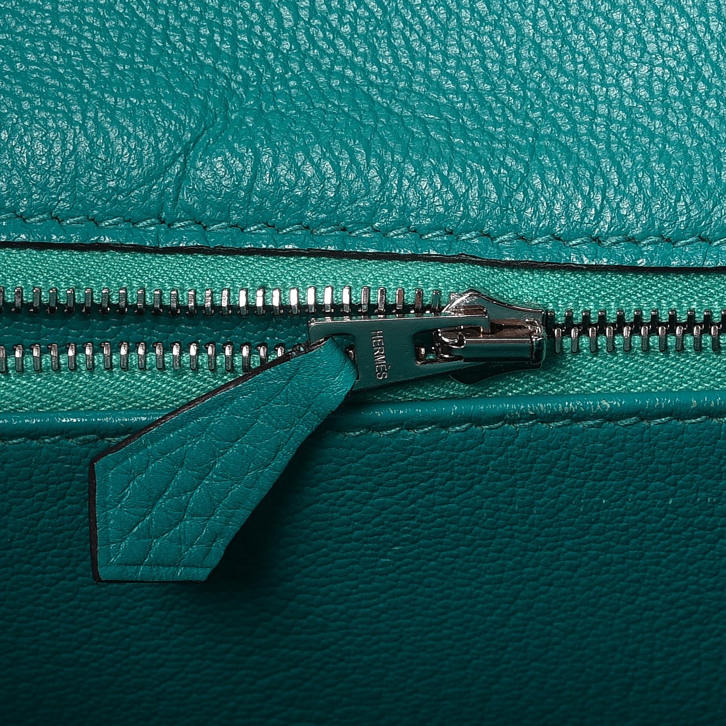 Taurillon Clemence Birkin 35 Bleu Paon