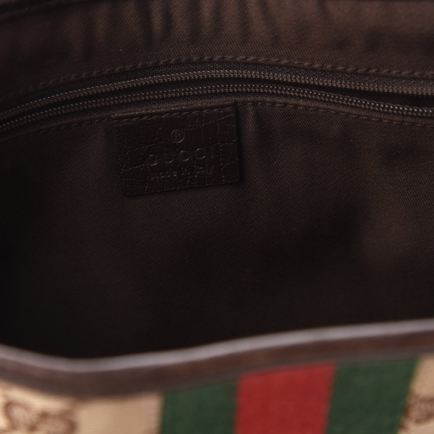 Gucci Monogram Web Jackie O Hobo Dark Brown 8 of 10