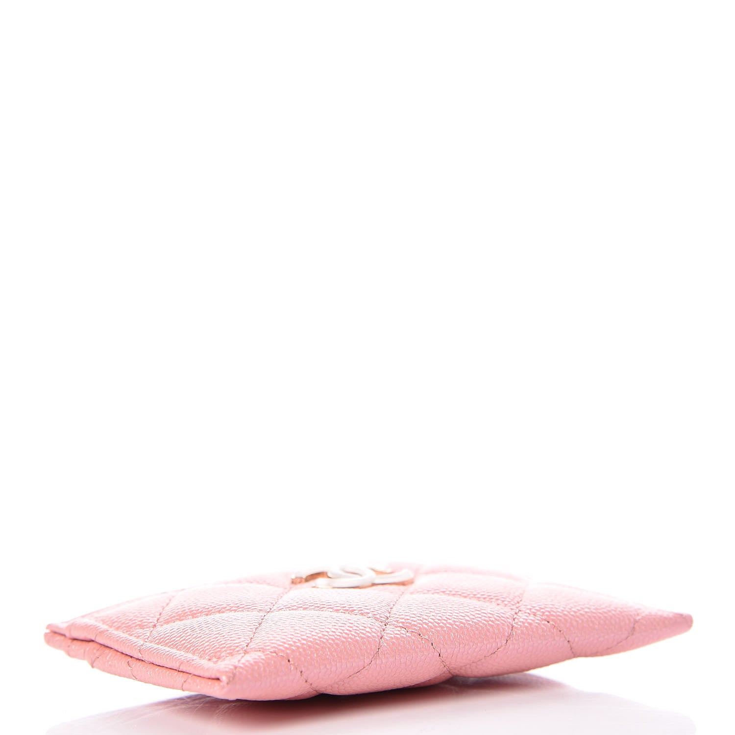 Chanel Iridescent Caviar Quilted Card Holder Rose Pink 4 of 9