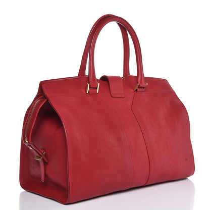 Saint Laurent Sheepskin Medium Cabas ChYc Rouge Orient 3 of 7