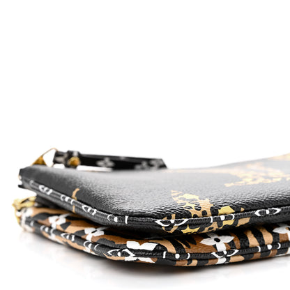Louis Vuitton Monogram Giant Jungle Pochette Double Zip Black 10 of 11