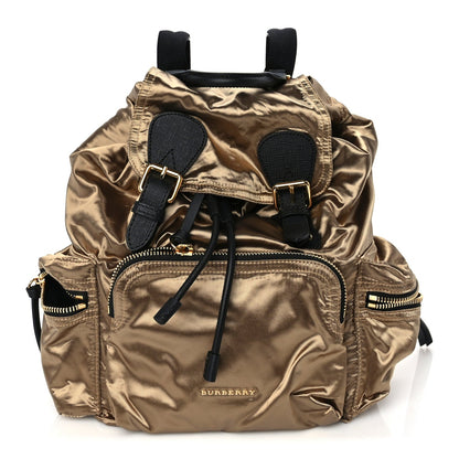 Burberry Nylon Medium Rucksack Runway Backpack Gold Black 1 of 8