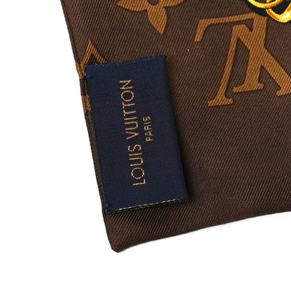 Louis Vuitton Silk Monogram Confidential Bandeau  Brown 3 of 3