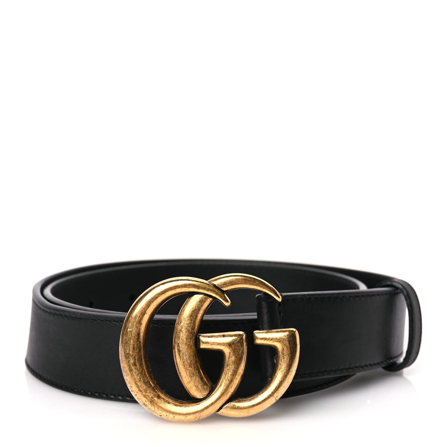 Calfskin Double G 30mm Belt 80 32 Black
