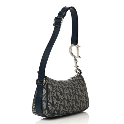 Christian Dior Monogram Shoulder Bag Blue 3 of 15