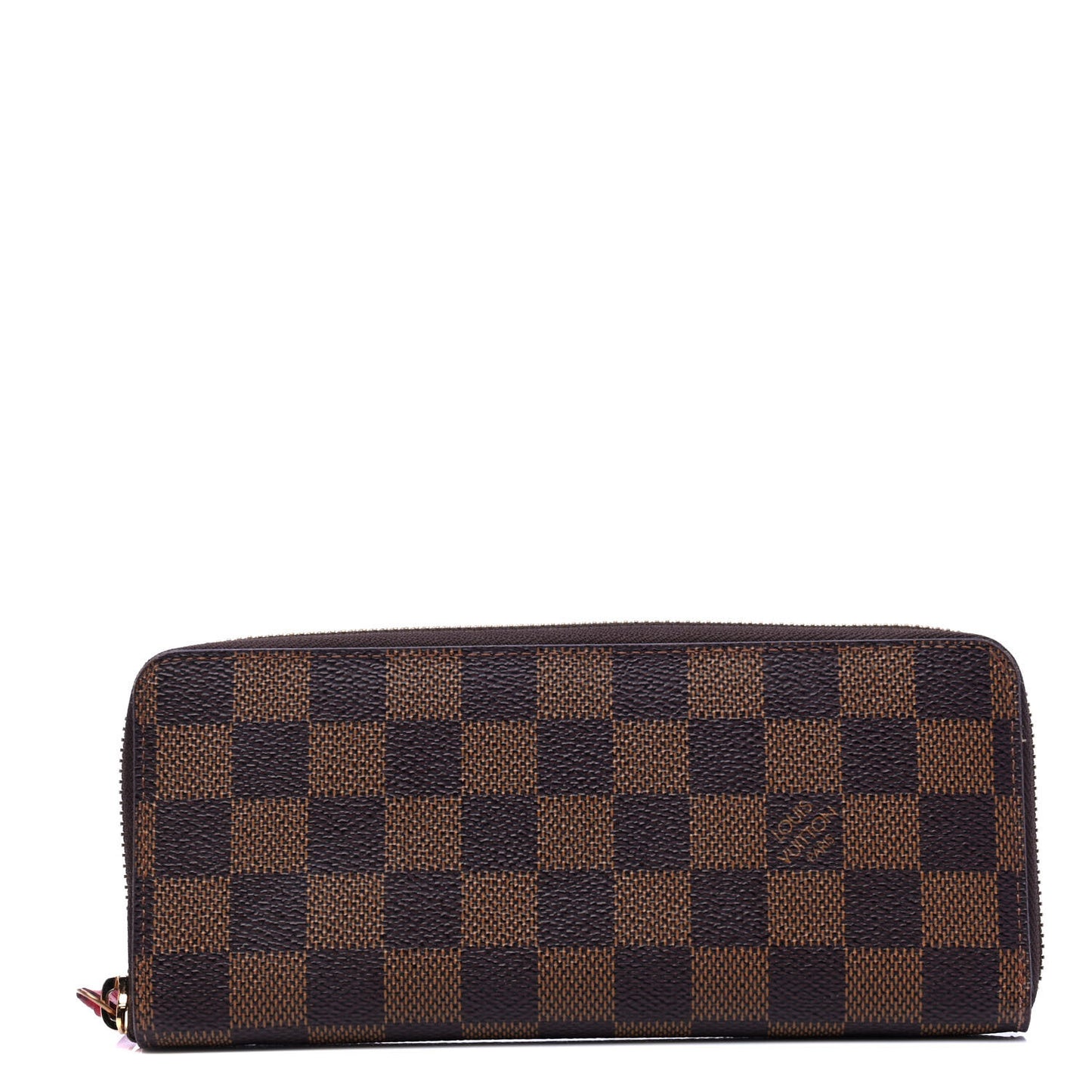 Damier Ebene Clemence Wallet Cherry