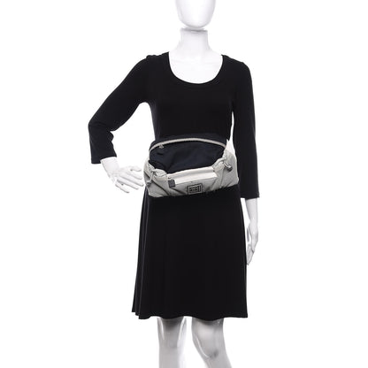 Chanel Nylon Mesh Sport Belt Bag Navy White 2 of 11