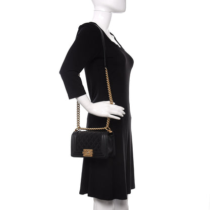 Chanel Caviar Quilted Small Boy Flap Black 2 of 11