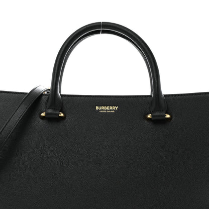 Burberry Calfskin Mega Check Small Banwell Tote Black 7 of 7