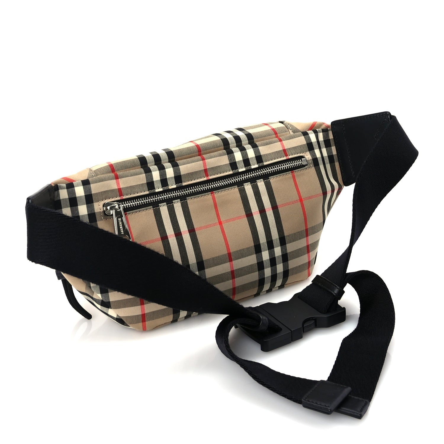 Burberry Nylon Vintage Check Medium Sonny Bum Bag Archive  Beige Black 2 of 8
