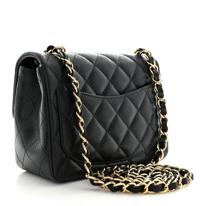 Chanel Caviar Quilted Mini Square Flap Black 3 of 12
