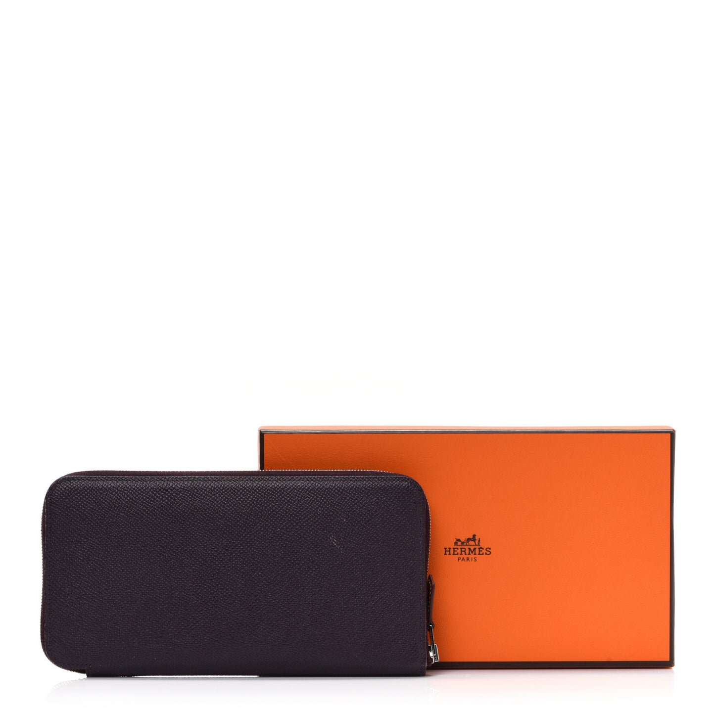 Epsom Silk'In Wallet Raisin