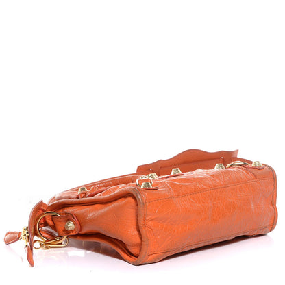 Balenciaga Agneau Giant 12 Gold Hardware Mini City Tangerine 4 of 15