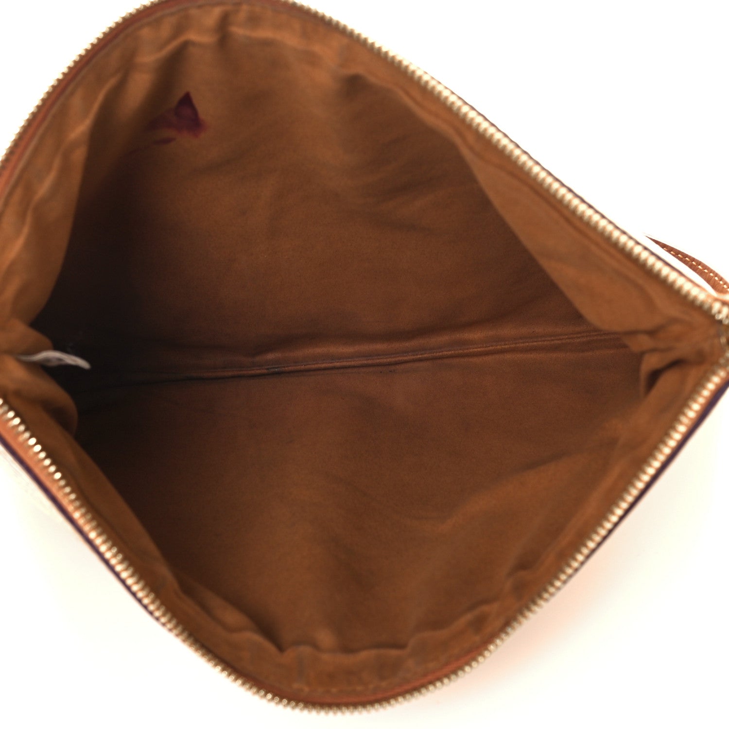 MCM Visetos Liz Shopper Tote Pouch Cognac 5 of 13